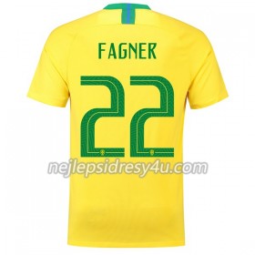 Fotbalový Dres Brazílie Fagner 22 Domácí MS 2018